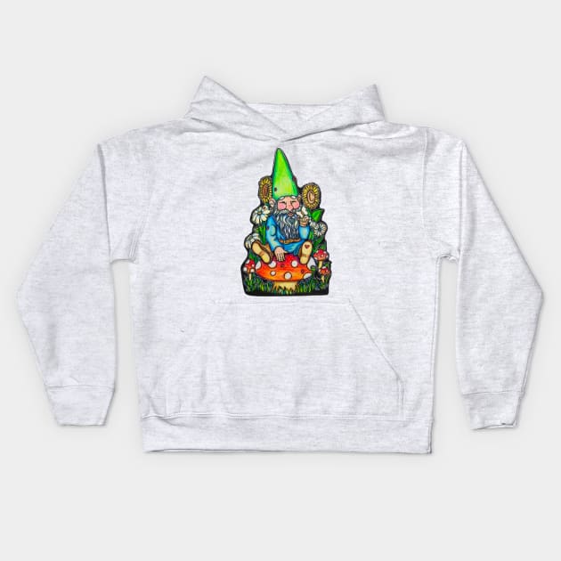 Gnome Kids Hoodie by amorawic3